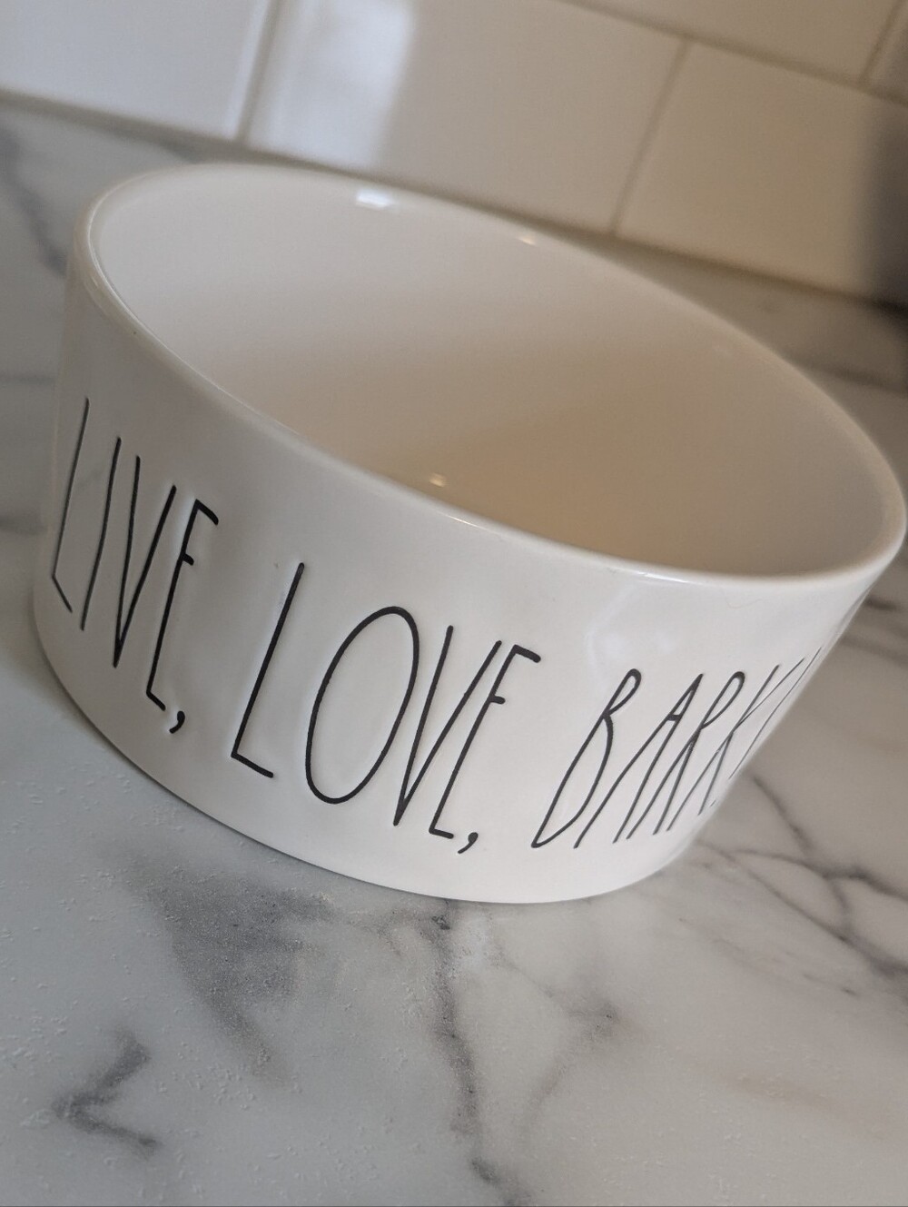 Rae Dunn Ceramic Dog Bowl